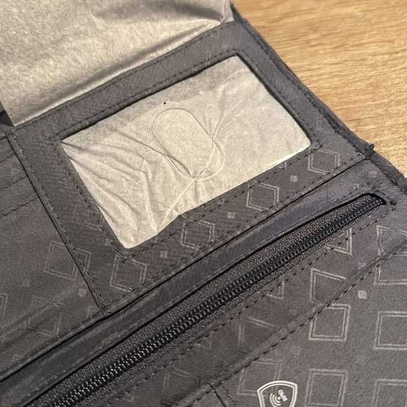 Vera Bradley crossbody Wallet purse slim NEW gray moon shadow meadow NWT - Picture 4 of 6